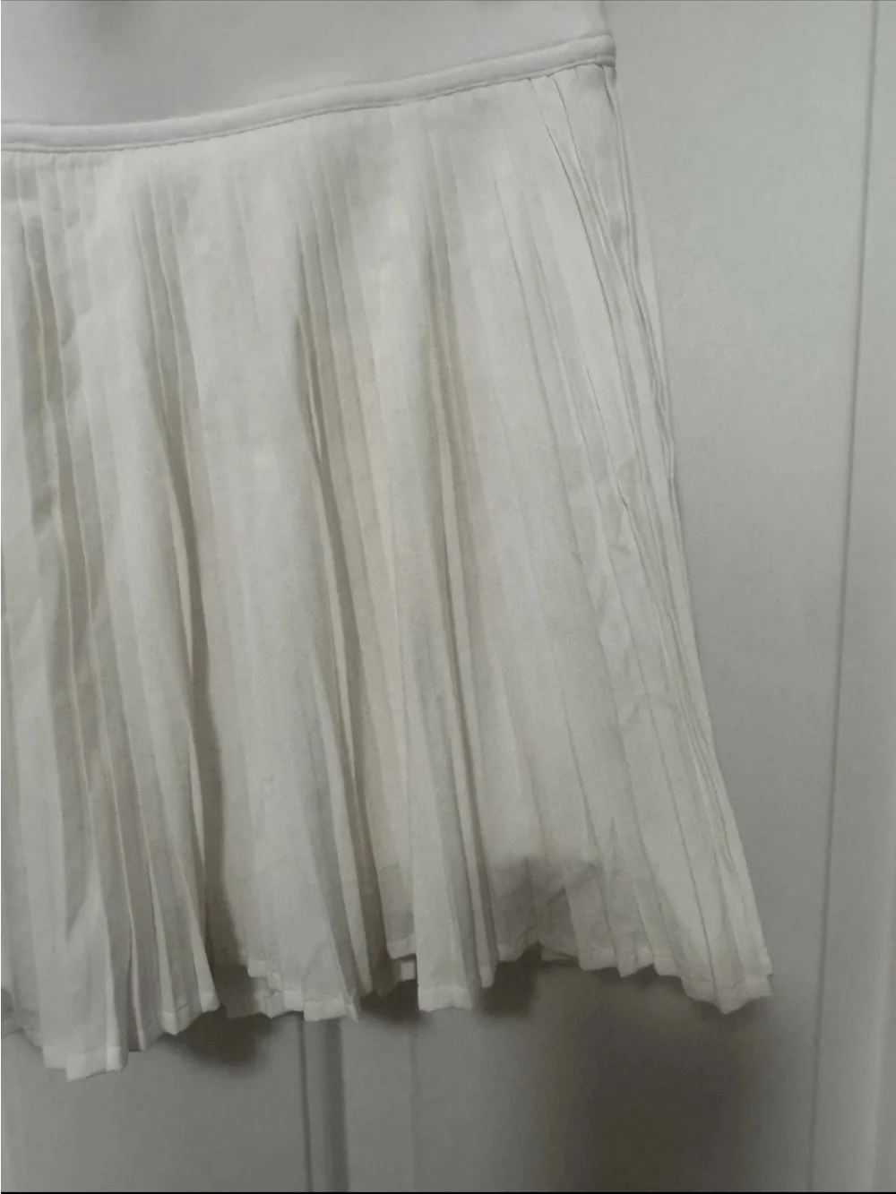 Lululemon White Pleated Tennis Skort